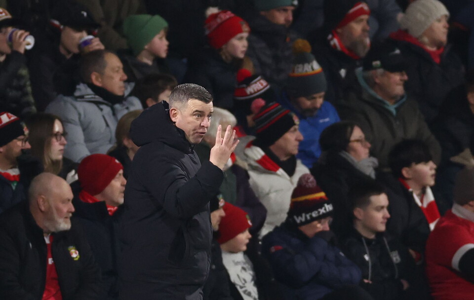 Schumacher touchline Wrexham