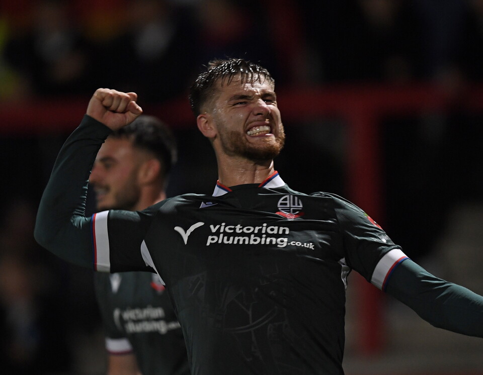 John McAtee celebrates versus Stevenage
