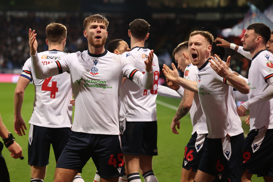 John McAtee celebrates George Thomason goal versus Birmingham