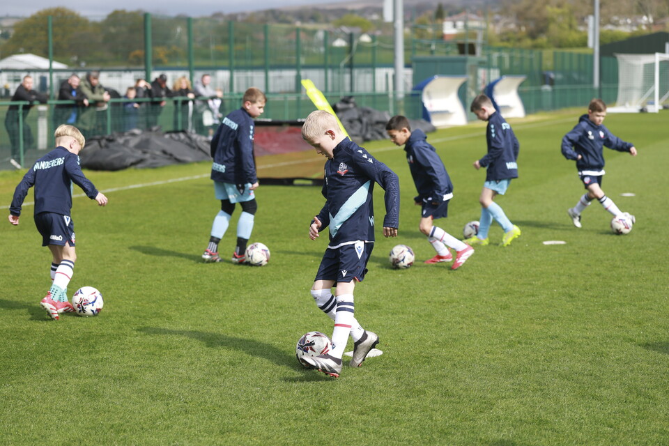 Under 8s dribbling drill
