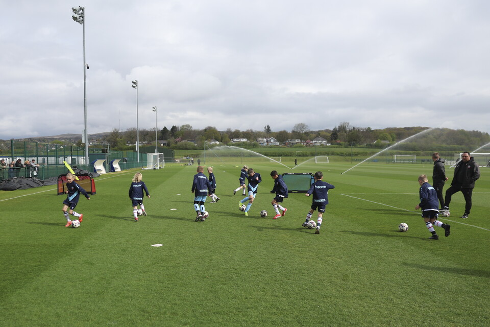 Under 8s dribbling drill