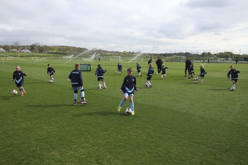 Under 8s dribbling drill