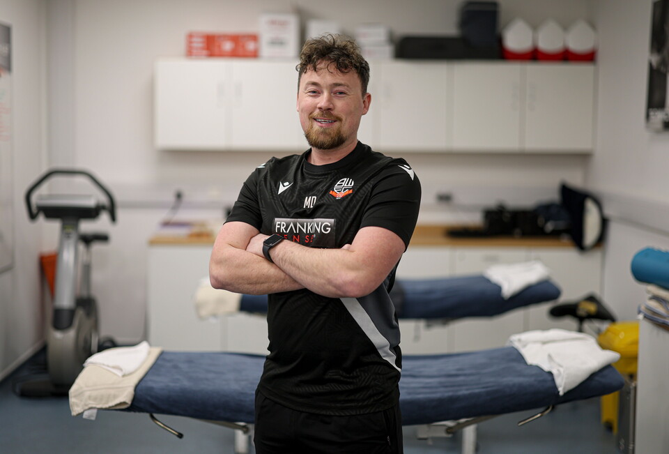 Matty Donnelly sports therapist