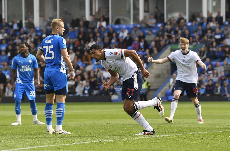Forino goal celebration Peterborough