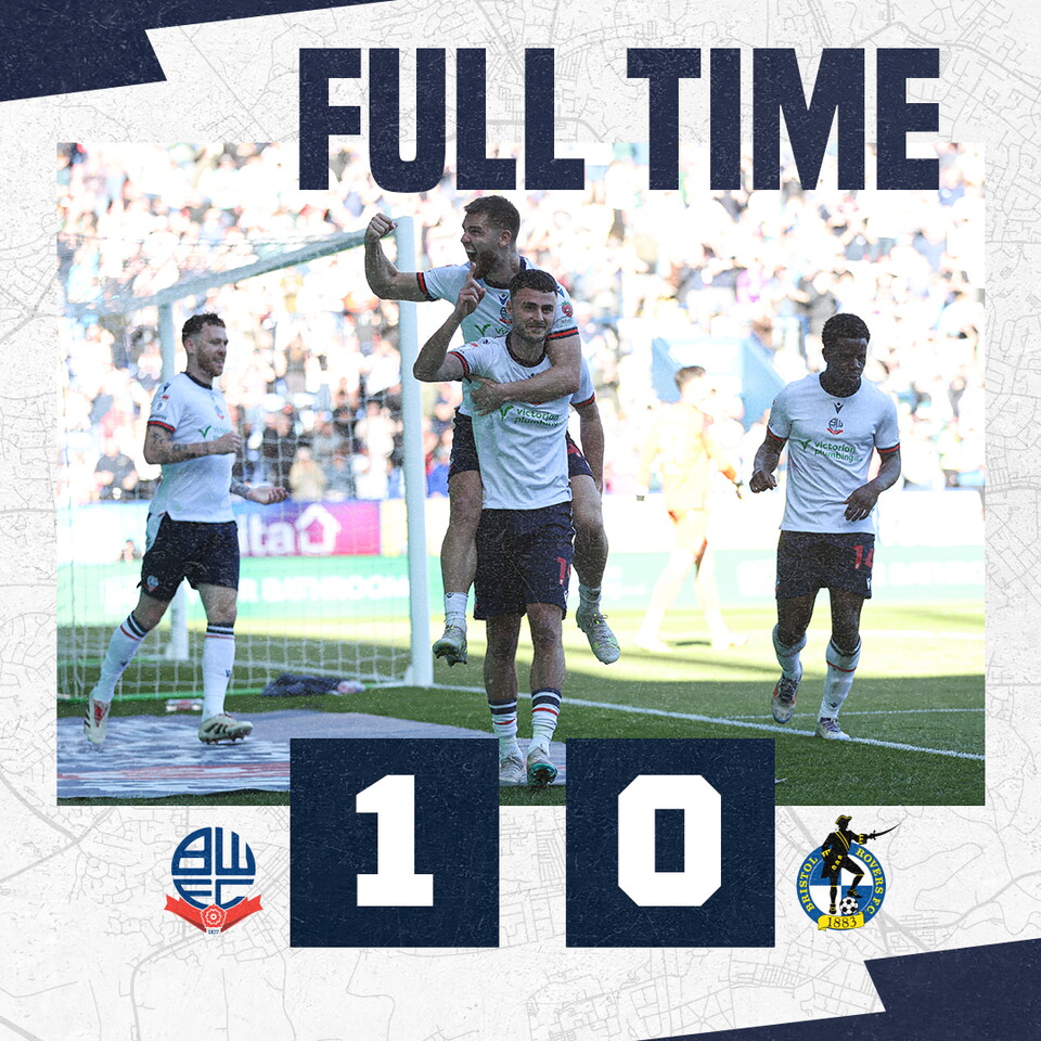 Full Time 1-0 Wanderers