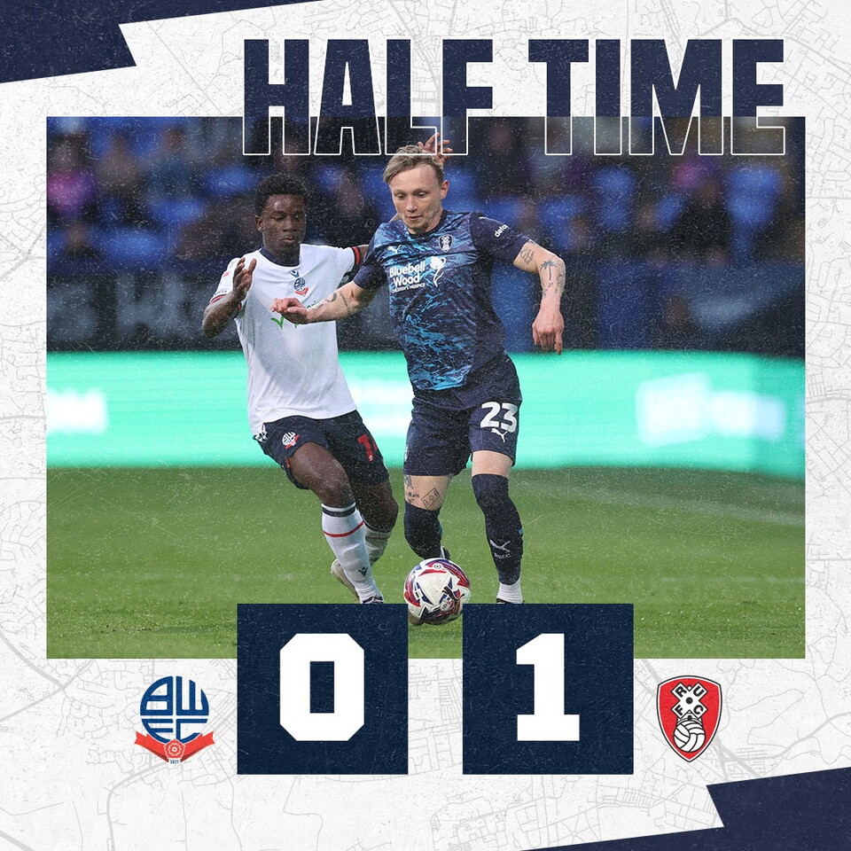 Half Time Wanderers 0 Rotherham 1