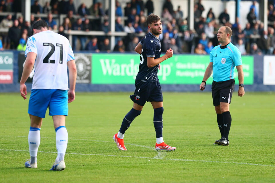 Max Conway celebration Barrow