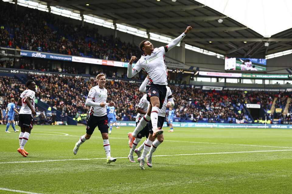 Mason Burstow scoring versus Peterborough
