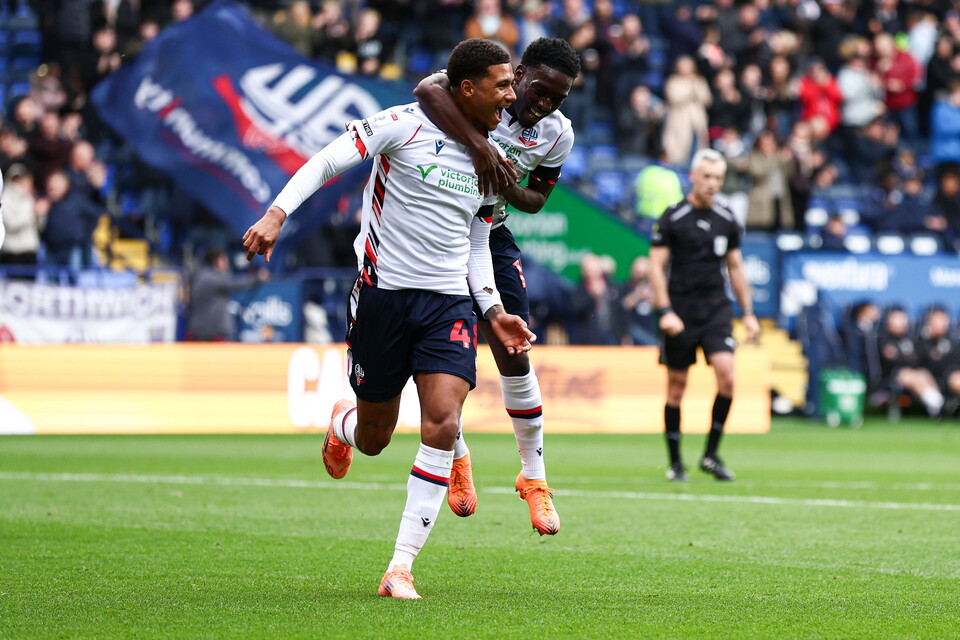 Burstow Cozier-Duberry goal celebration Peterborough