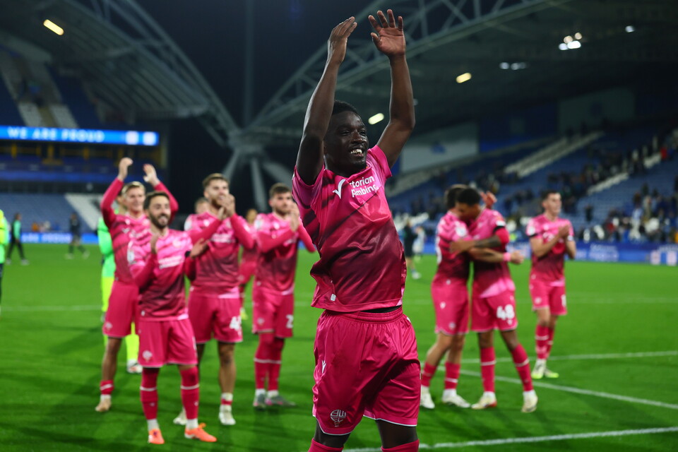 Amario celebrates after Huddersfield winner
