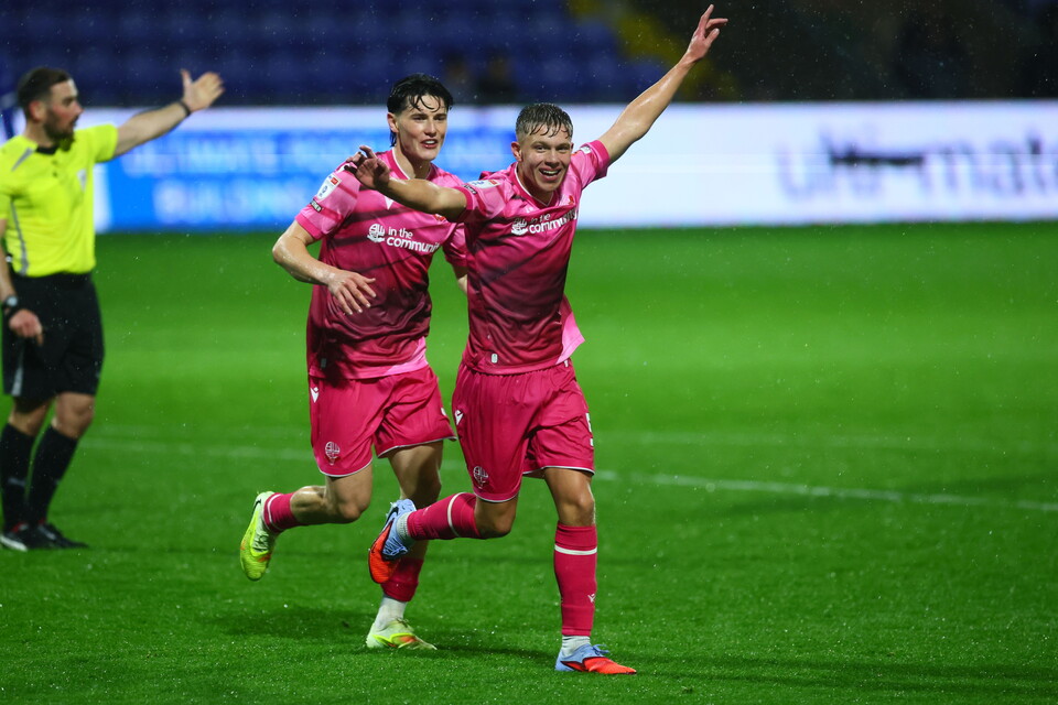Toby Ritchie celebration Oldham
