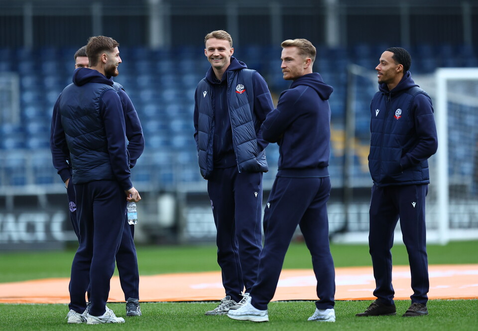 Players at Luton