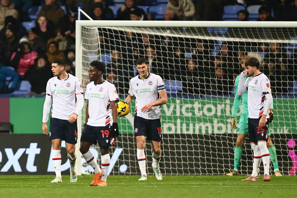 Player disappointment Mansfield goal