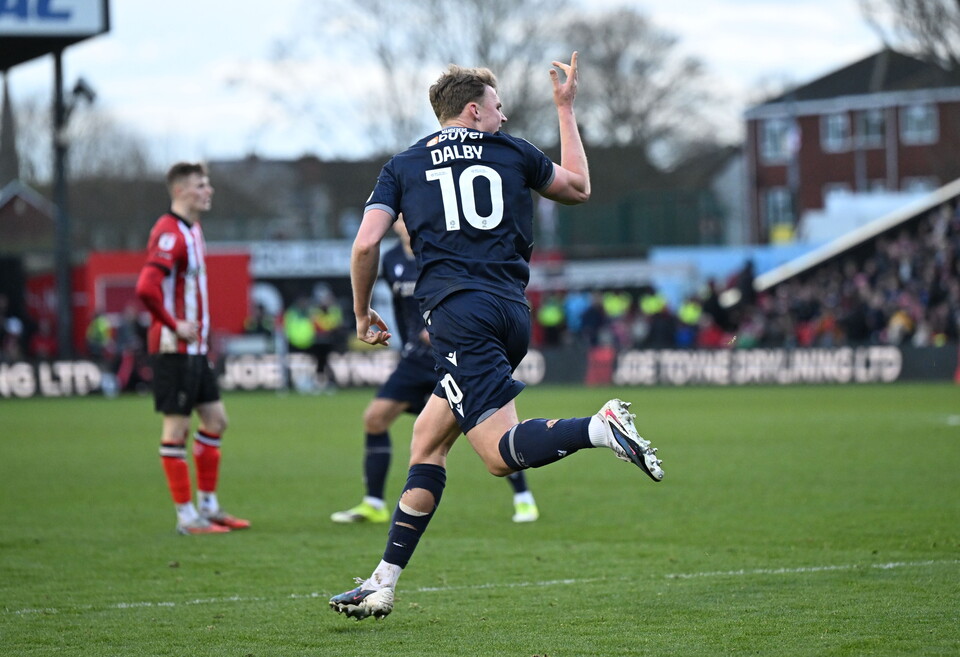 Sam Dalby celebration Lincoln