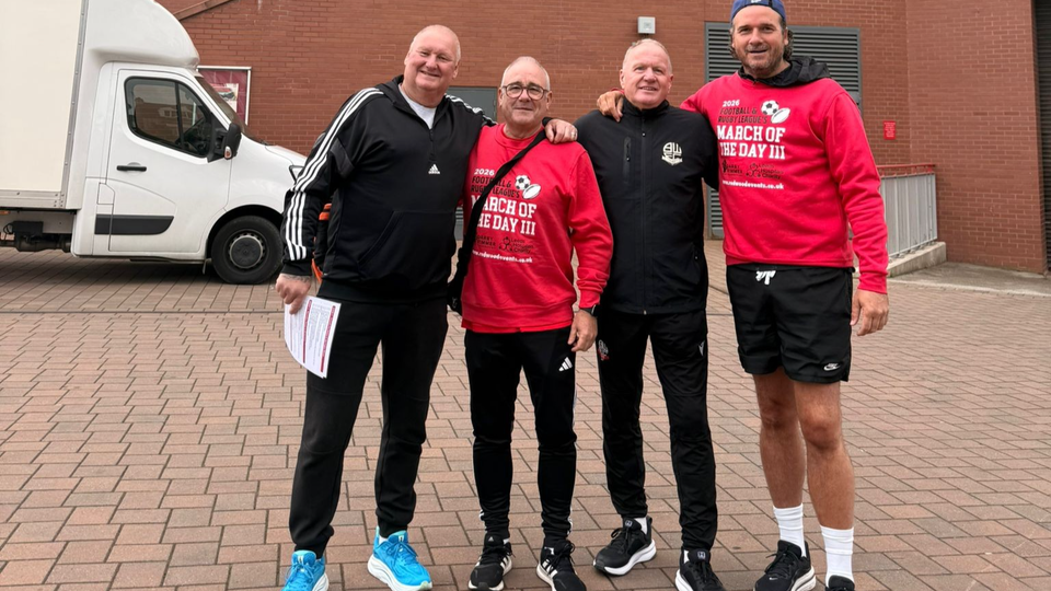John McGinlay MND walk Anfield