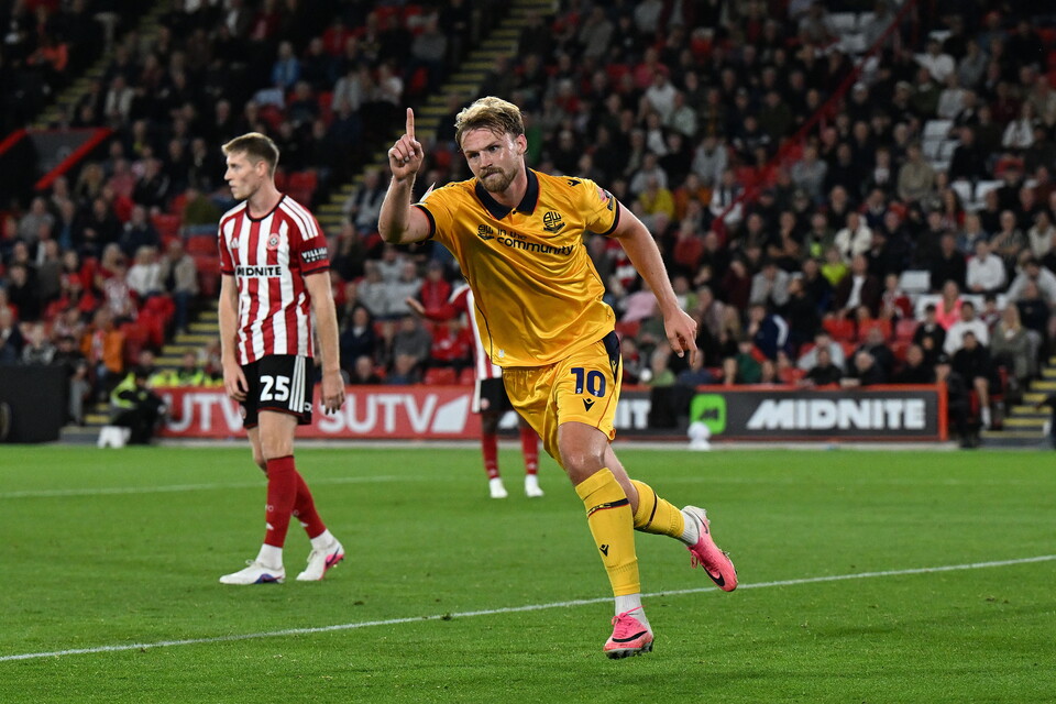 Dalby celebration Sheffield United