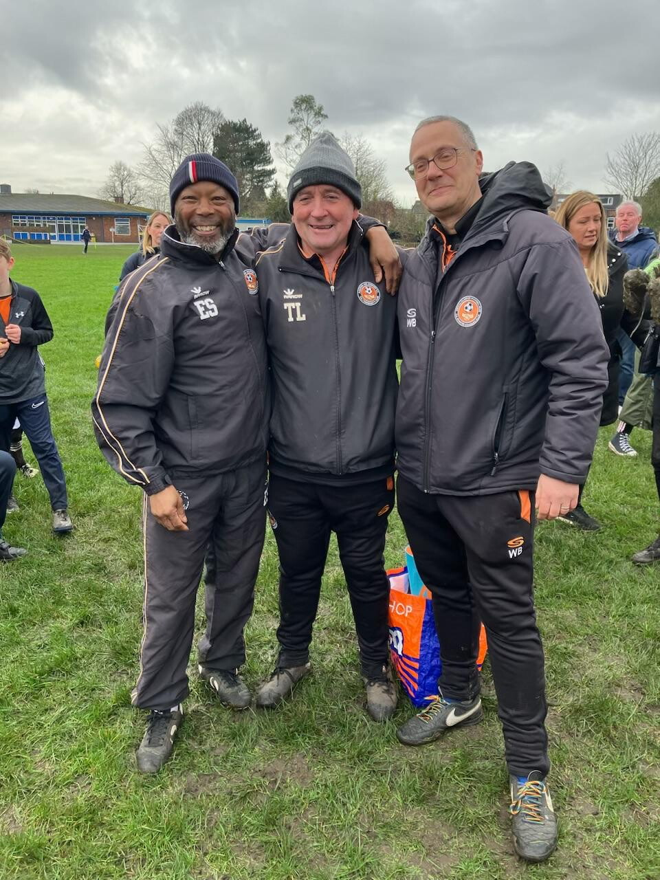 Ed Salmon with Tony and Will