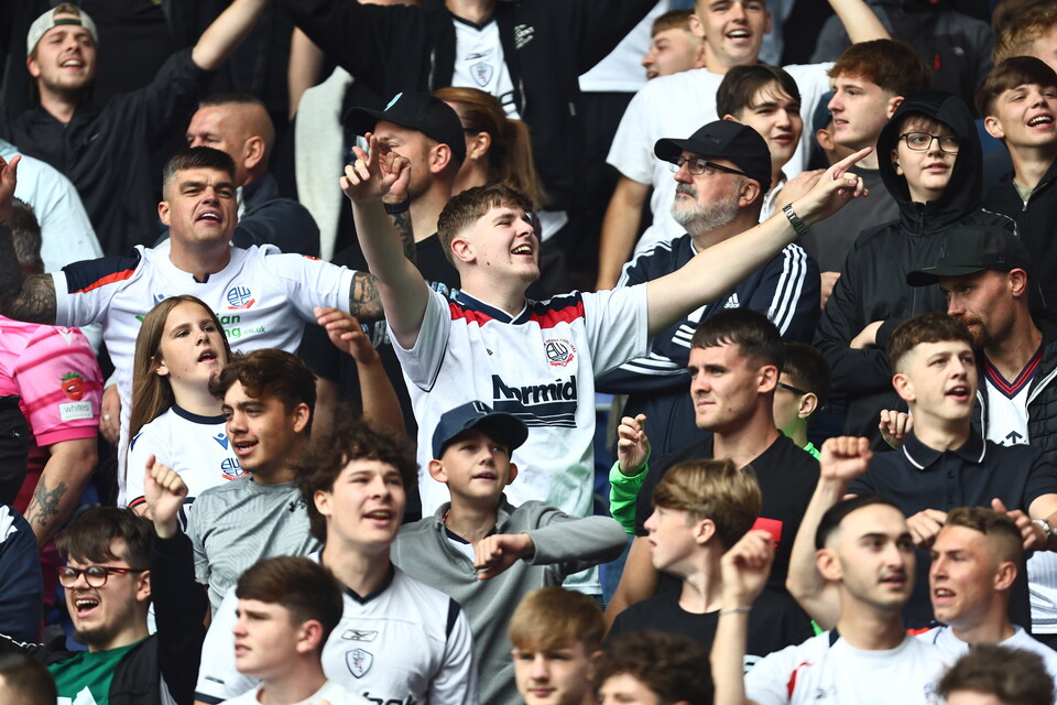 BWFC fans at the Toughsheet