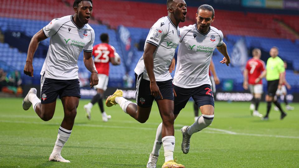 Carlos Mendes Gomes team celebration Salford