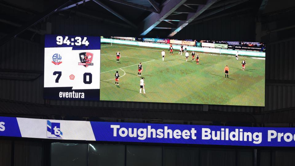 Scoreboard 7-0 Exeter