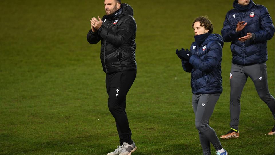 Ian Evatt applause Blackpool