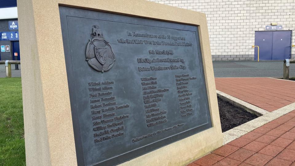 Burnden Park memorial