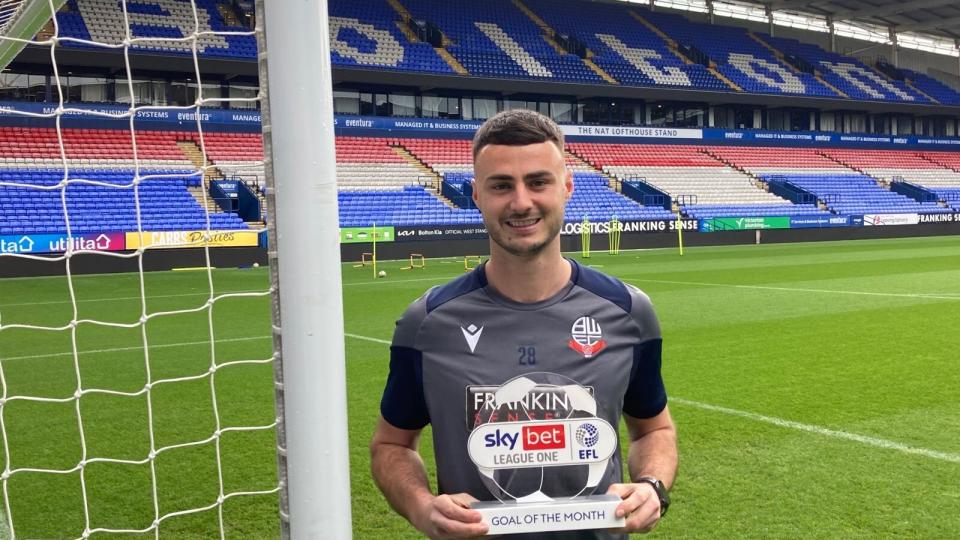 Aaron Collins goal of the month award