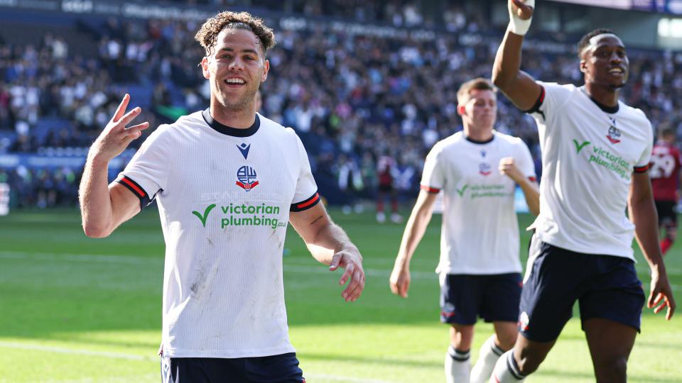 Dion Charles hat-trick celebration Reading