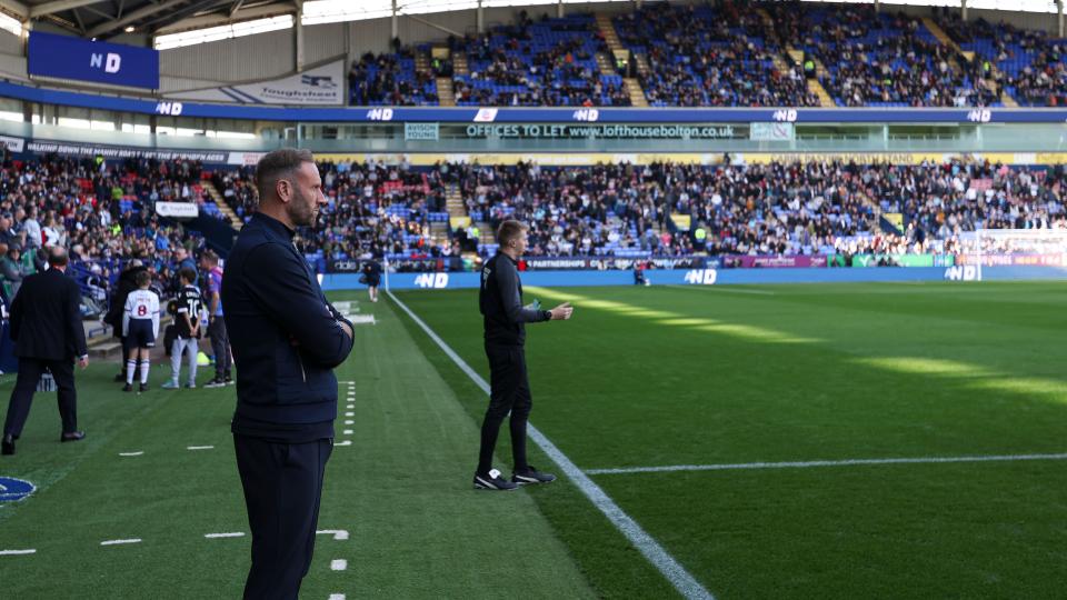Ian Evatt touchline Shrewsbury