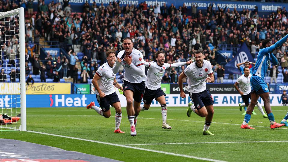 Klaidi Lolos celebration Peterborough