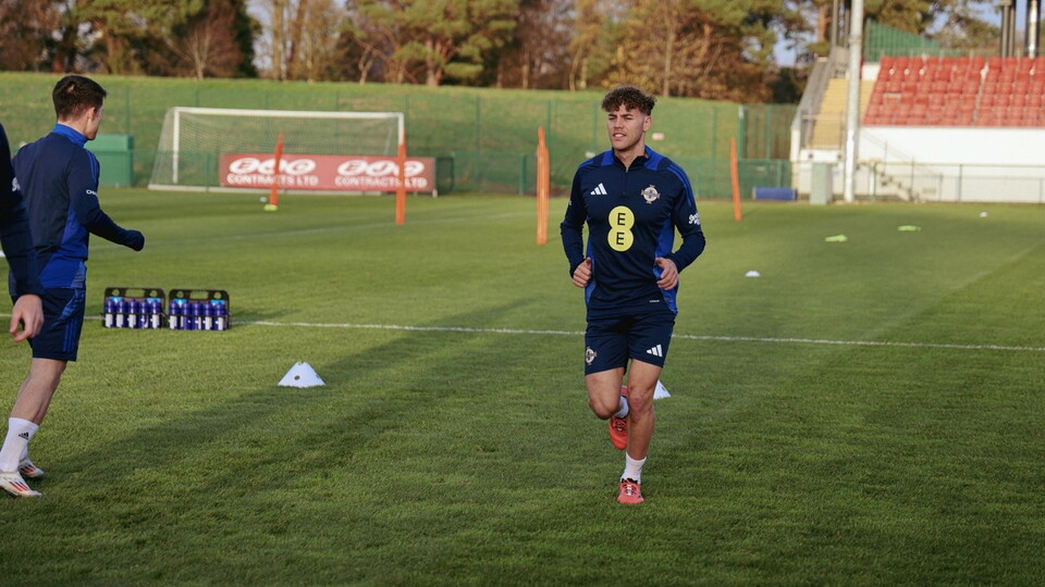 Dion Charles training Northern Ireland