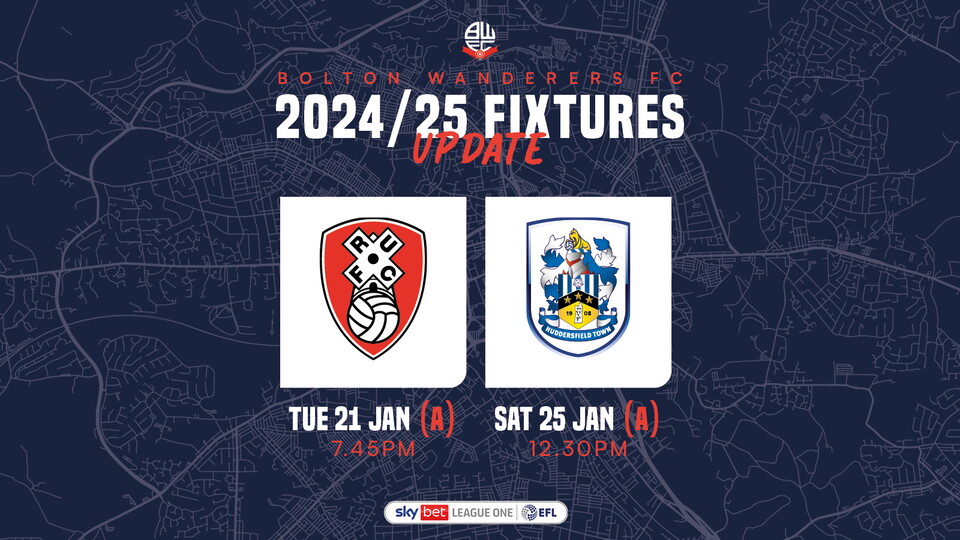 Rotherham fixture change