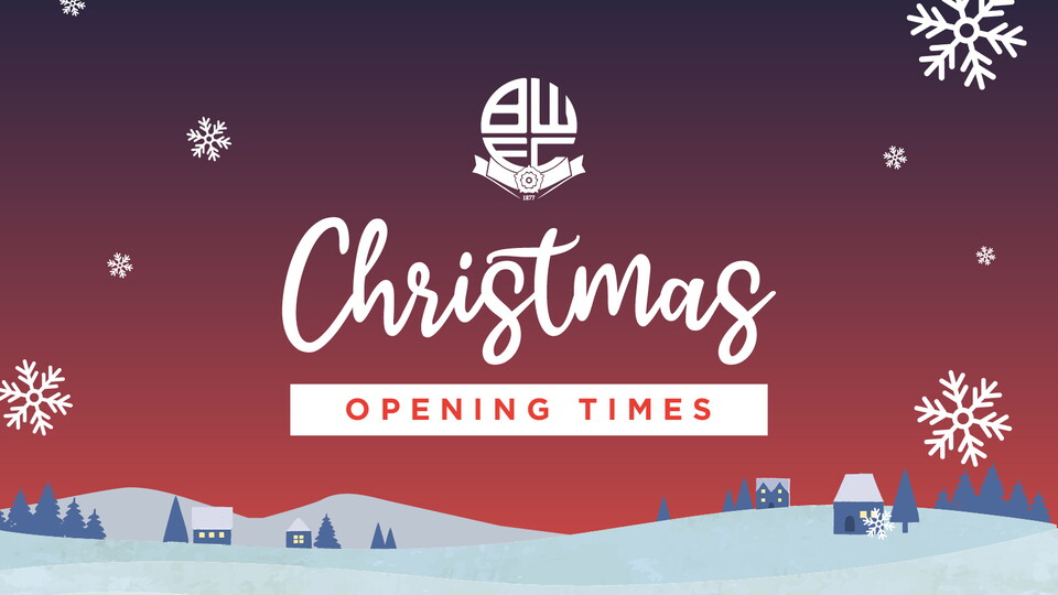 Christmas Opening Times