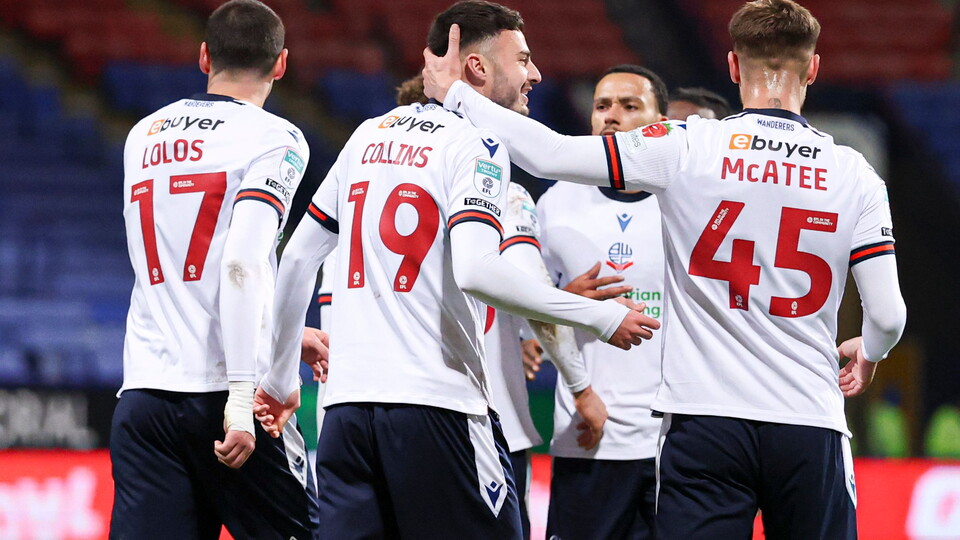 Collins celebration Huddersfield