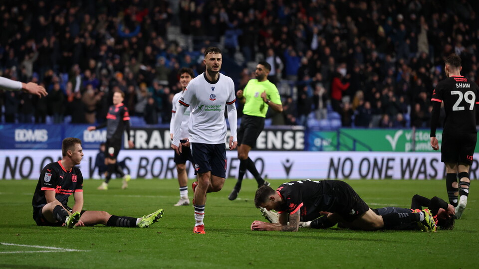 Collins celebration Northampton