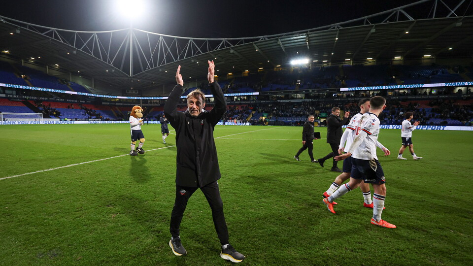 Julian Darby pitch applause Northampton