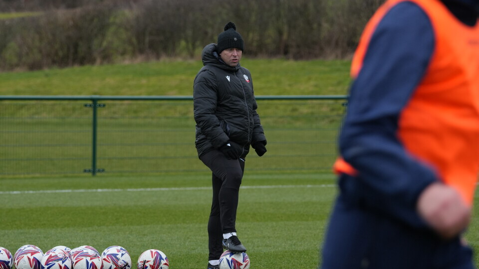 Steven Schumacher training pre-Shrewsbury