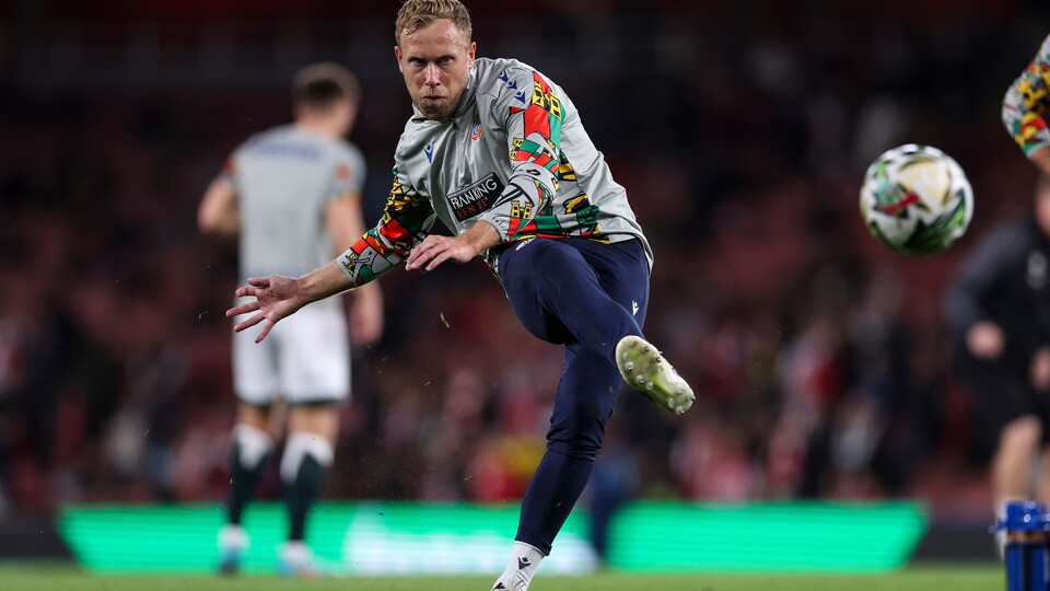 Arfield warm-up Arsenal