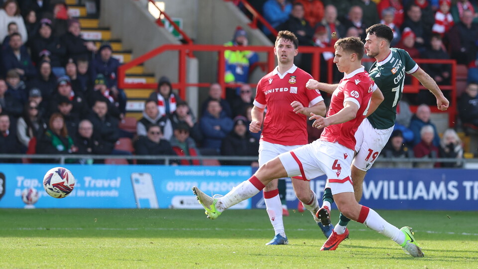 Aaron Collins chance Wrexham