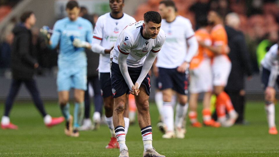 Aaron Collins disappointment Blackpool