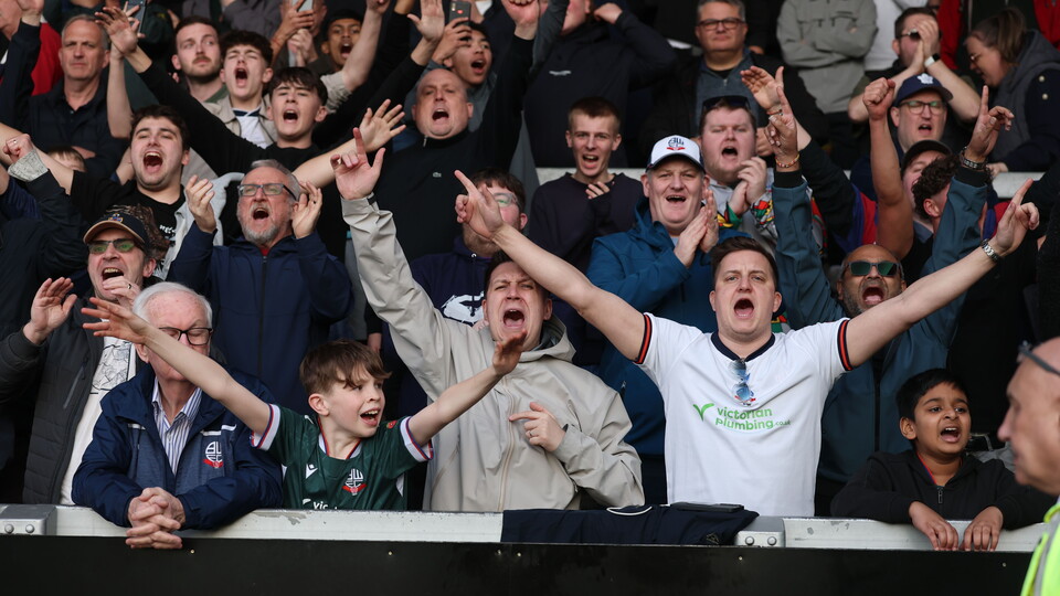 Bolton Fans at Burton