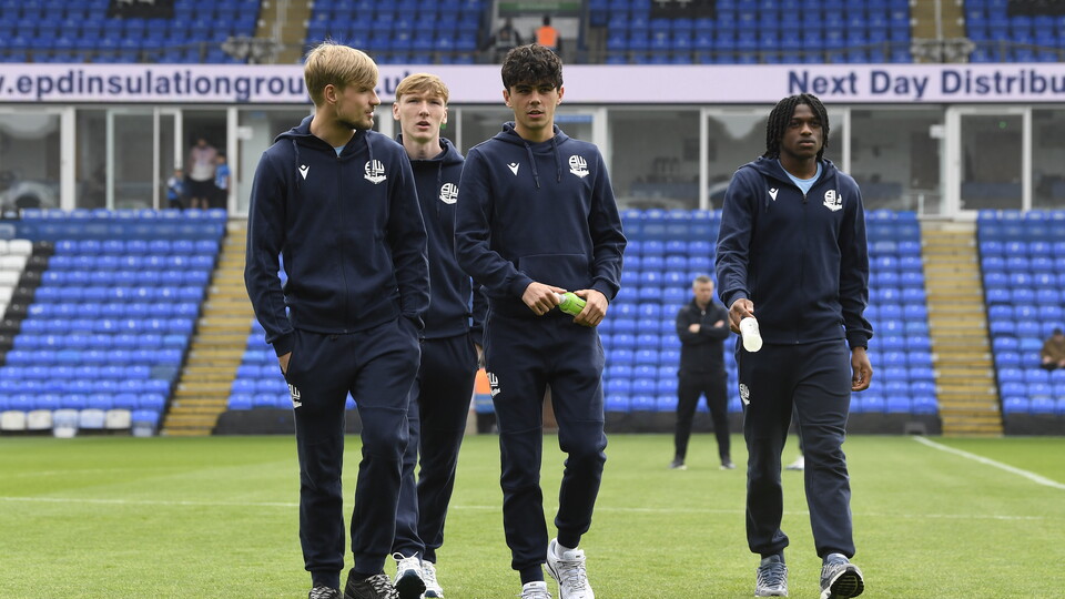 Youngsters pre-Peterborough