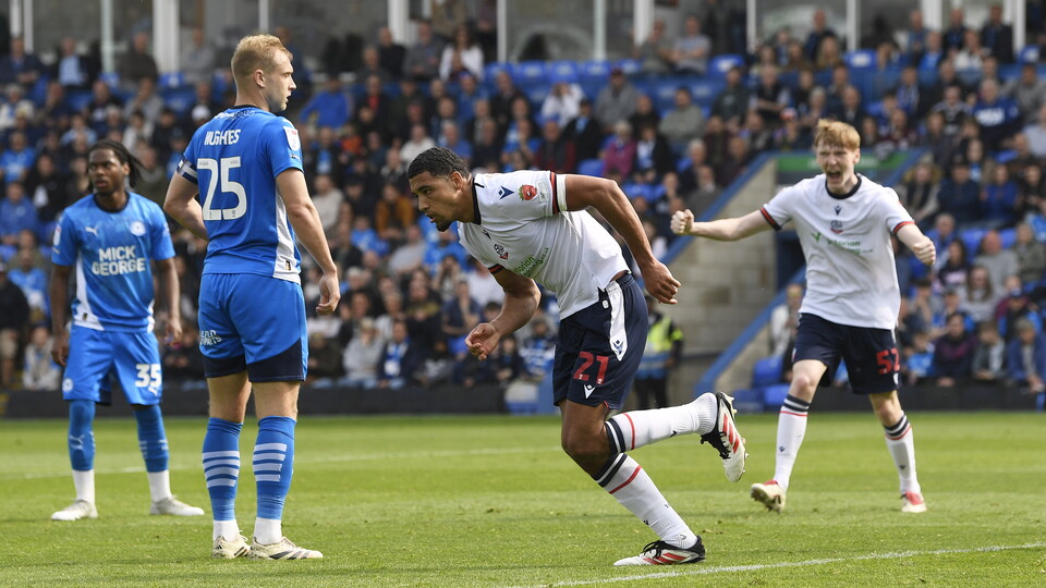 Forino goal celebration Peterborough