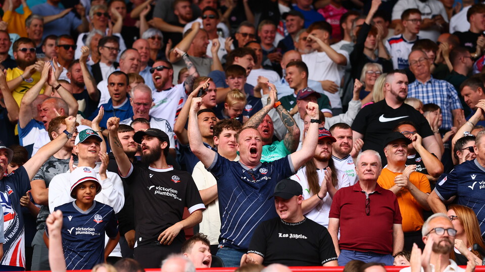 Wanderers Fans at Barnsley