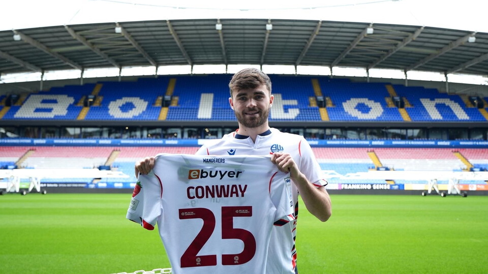 Max Conway signing shirt