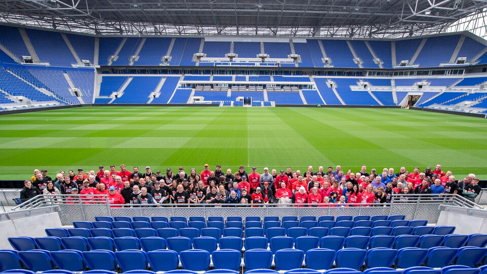 John McGinlay MND walk Everton