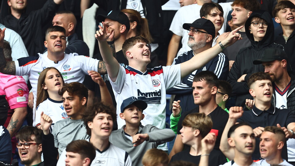 Bolton Wanderers fans white wall