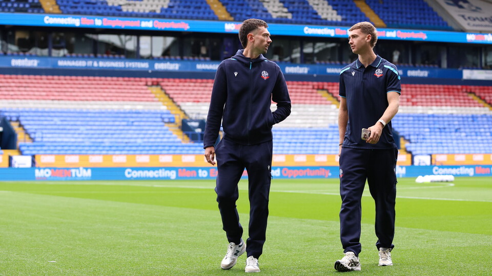 Hardie and Brunt pre-match Preston