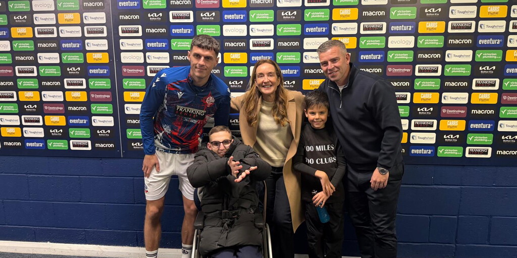 Weather Tem Icon Bohdi braves the storm for his 100 Clubs challenge | Bolton Wanderers FC