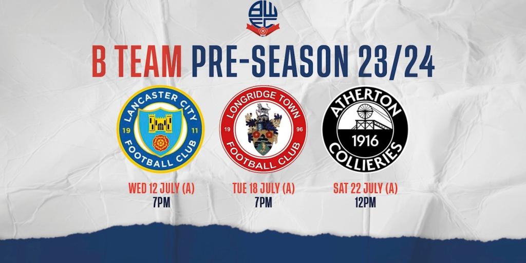 B Team Pencil In Batch Of Friendlies | Bolton Wanderers FC